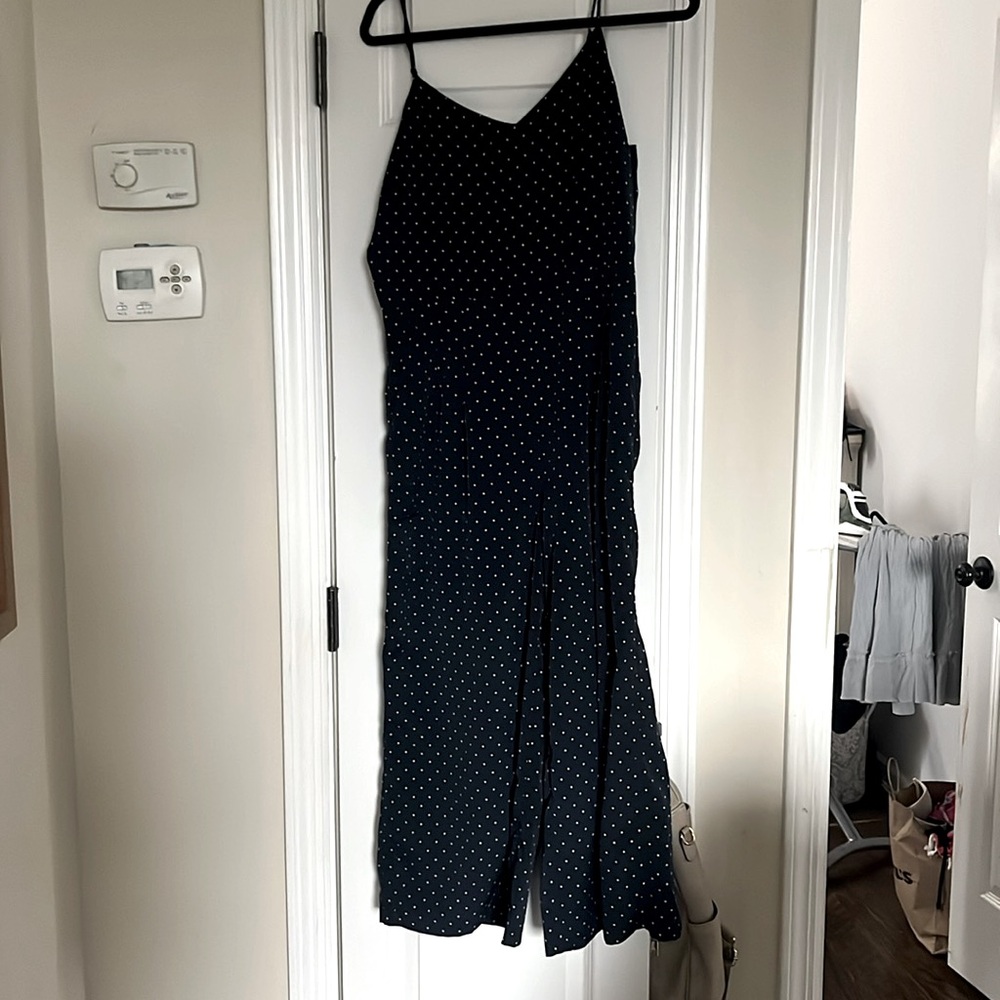 JOA brand from Bloomingdales.  one piece. size zipper and tie back. Navy